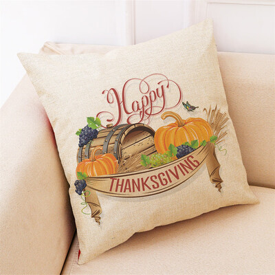 

Tailored Thanksgiving Gifts Pillowcase Pumpkin Pillow Cover Home Decoration 18x18Inch