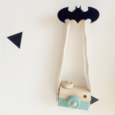 

Creative Wooden Rocket Bat Batman Decoration Hook For Childrens Room Wall Decoration Hanger Hook Holder Home Decor