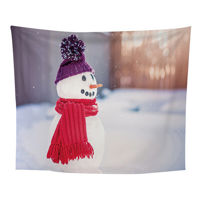 

Gobestart Christmas Printing Home Tapestry Wall Hanging Wall Decoration Beach Towel