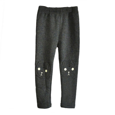 

Cute Rabbit Girls Child Pants Bottoms Kids Baby Toddler Fleece Leggings Trousers