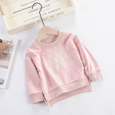 

Autumn Tops Unisex Baby Letter Letter Pattern Sweatshirt Autumn Cotton Long Sleeve Shirt Top