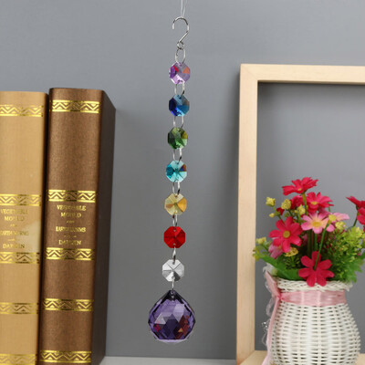 

Toponeto 1PC DIY Bohemian Clear Crystal Ball Prisms Pendant Hanging Wedding Decor Gift