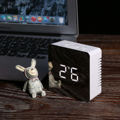 

Siaonvr Multi Functional Digital LED Mirror Clock Alarm Night Lights Thermometer