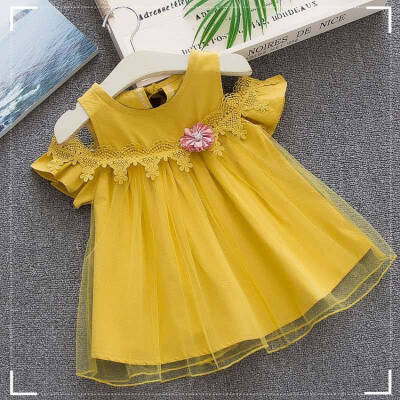 

Girl Dress 2019 New Baby Dresses Flower Birthday Dress Newborn Cotton Mesh Dresses Baby Summer Clothes Kids Girl Clothes