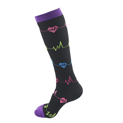 

1 Pair Compression Socks For Women Men Medical Nursing Travel Knee Sock Outdoor Sports Socks