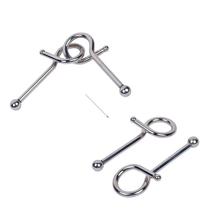

YIWULADisentanglement Puzzles Brain Teaser Metal Wire Puzzles Educational Toy Gift