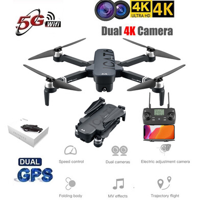 

Siaonvr ICAT6 GPS 5G WIFI FPV 4K Camera Brushless Selfie Foldable RC Drone Quadcopter