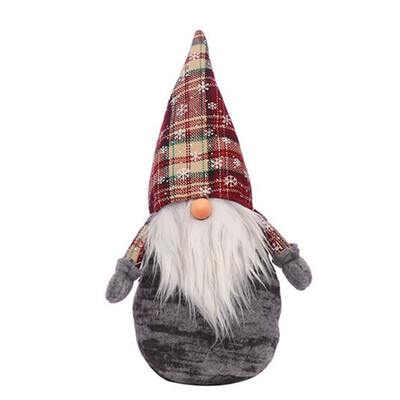 

Merry Christmas Long Hat Swedish Santa Plush Doll Ornament Xmas Tree Decor