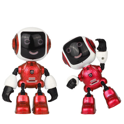 

Gobestart Electric LED Sound Intelligent Alloy Robot Toys Novelty Phone Stand For Kids