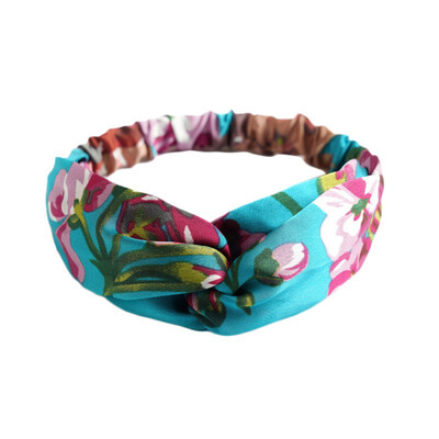 

Baby Headbands 2-12T Baby Elegant Toddler Girls Cross Design Floral Print Headband Headwear Apparel Prop Party Gift