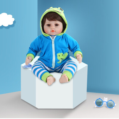 

YIWULALifelike Reborn Baby Doll 48cm Newborn Doll Kids Girl Playmate Birthday Gift