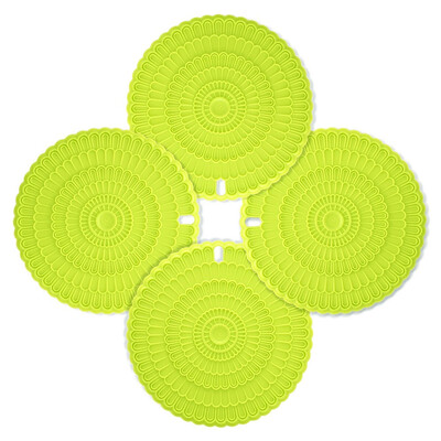 

Silicone Hot Pad Food Safe Place Mat Set of 4