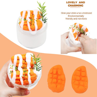 

Siaonvr 300ml Crystal Mud Simulated Fruit Slime Scented Decompression Toy
