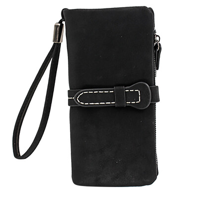 

Tailored Womens 2019 New Matte Zipper Long Wallet Multi-Function Mobile Phone Bag
