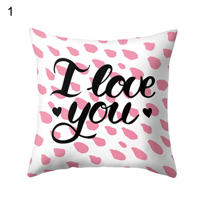 

Love Heart Happy Romantic Pillow Case Cushion Cover Sofa Bed Car Office Decor