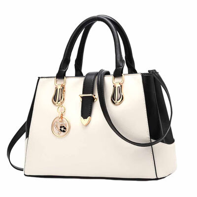

Women Faux Leather Heart Flower Pendant Crossbody Shoulder Bag Tote Handbag