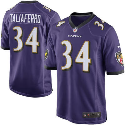 

Youth Football Jersey Baltimore Ravens Lorenzo Taliaferro Purple Game Jersey