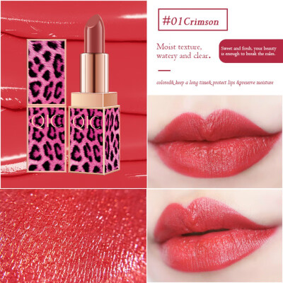 

Leopard Lipstick Waterproof Long Lasting Sticky Cup Moisturizing Lipstick Makeup Tools