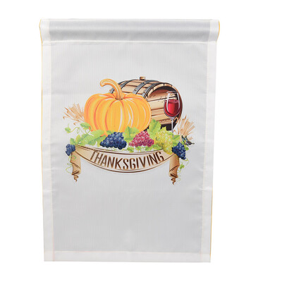 

Tailored Happy Thanksgiving Garden Flags House Decor Mini Yard Banner 12 x 18