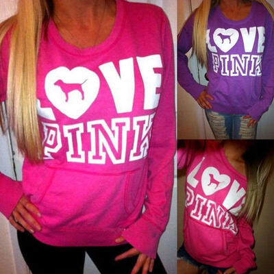 

Womens Loose Long Sleeve Hoodie Pullover Summer Tops Blouse Casual Cotton Sweat