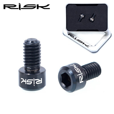 

2pcs Set Cycling Spare Parts Titanium Alloy Bicycle Brake Cable Bolts Bike Tool