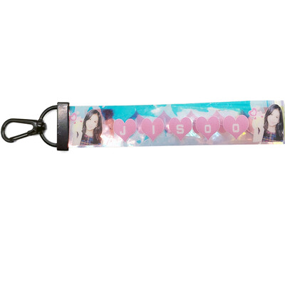 

KPOP BLACKPINK Keychain Laser Lanyard Name Cellphone Holder Strap Keyring
