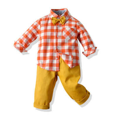 

Kids Boys Spring Autumn Casual Clothes Baby Boy Long Sleeve Striped T-Shirt And Trousers Kids Two-piece Outfit Sets