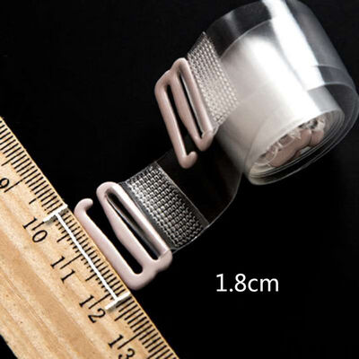 

1 Pairs TPU Bra Straps Transparent Scrub Invisiblefor Underwear Shoulder Straps Adjustable Women For 4 Sizes