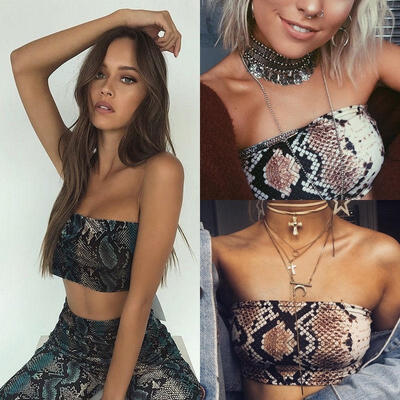 

Sexy Women StraplessTopShorts Outfits Clubwear Jumpsuit Stretch Bra Crop Top