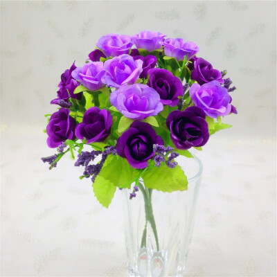 

Beautiful Decorative Flowers 1 Bouquet 21 Head Artifical Fake Rose Wedding Party Home Decor Silk Flower Decorative Flowers