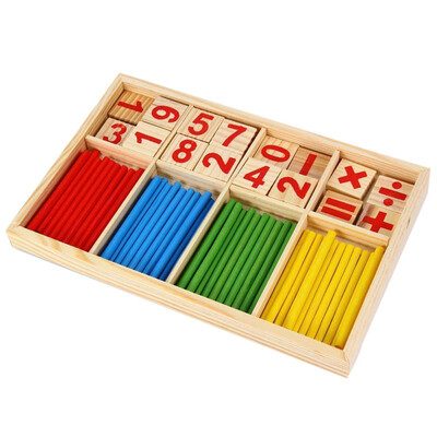 

Mathematical Intelligence Stick Preschool Educational Wooden Digital Symbols Toys