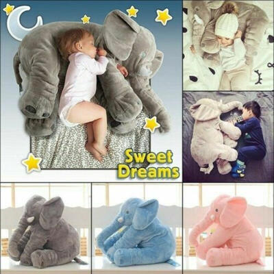 

Long Nose Elephant Doll Pillow Soft Plush Stuff Toy Lumbar Pillow For Baby Kids