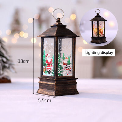 

Christmas LED Simulation Light Oil Lamp Xmas Candle Night Light Hanging Ornament Craft