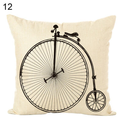 

BicycleBubble Car Soft Throw Pillow Case Cushion Cover Sofa Bed Home Decor
