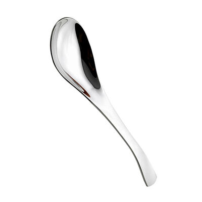 

Stainless Steel Chinese Soup Spoon Round Earl Scoop Thick Cooking Meal Food Spoon Kitchen Dinnerware