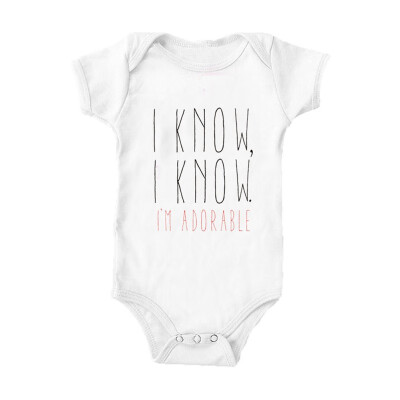 

Letter baby Rompers Newborn Print Rompers Kids Girls Boys Clothes Jumpsuit Newborn Clothes