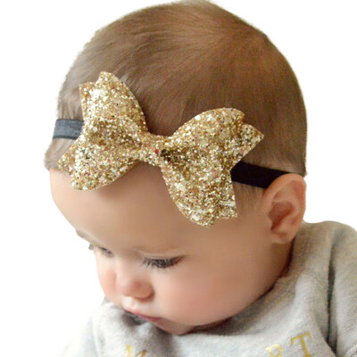 

Baby Girl Headbands Elastic Newborn Baby Bow Headband Birthday Party Headwear Splendid Mutilcolor Hair Accessories