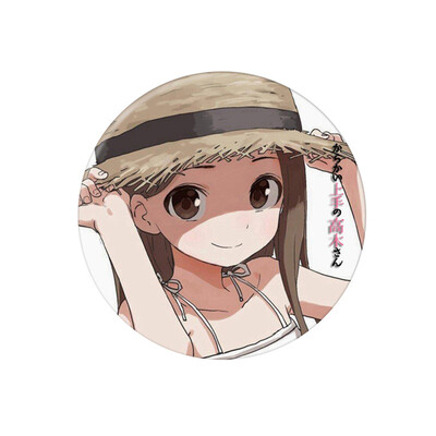 

Ailin Online Teasing Master Takagi-san Brooch 23 inch Japanese Anime Brooch Pin for Clothes Bags Caps&Pencil Cases