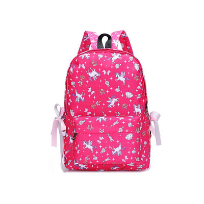 

Ladies Backpack Unicorn Print School Canvas Shoulder Bag Girls Cute Bag