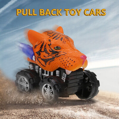 

〖Follure〗Mini Vehicle Animal Pull Back Cars with Big Tire Wheel Creative Gifts for Kids
