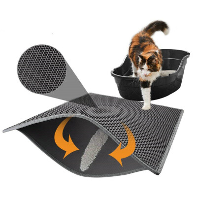 

Premium Double Cat Litter Pad Box Trapper Mat Larger Honeycomb with Waterproof Base Layer EVA Foam Rubber