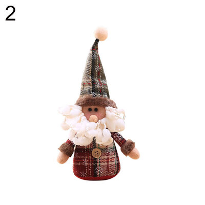 

Christmas Tree Snowman Elk Santa Claus Hanging Doll Home Party Festival Decor
