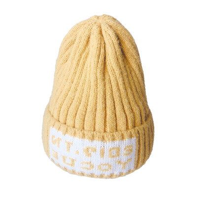 

Baby Girl Boy Winter Warm Letter Printed Elastic Hats Cap Cute Cap