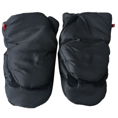 

Universal Mummy Stroller Gloves Waterproof Pure Color Chunky Plush Anti-Freeze Pushchair Warmer