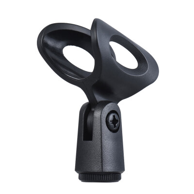 

8 Plastic Mic Clip Microphone Holder φ28mm 38" Screw Hole Adjustable Tilting Angle for All 28mm Diameter Handheld Transmitters