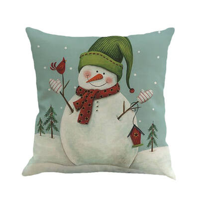 

Christmas Cover Printed Pillow Cover Decorative Pillow Case Bed Home Pillow Case Cushion Festival