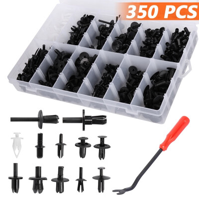 

350Pcs Car Body Fasteners Trim Clip Bumper Rivets Screws Panel Push Fastener Plastic Push Pin Rivet Kit