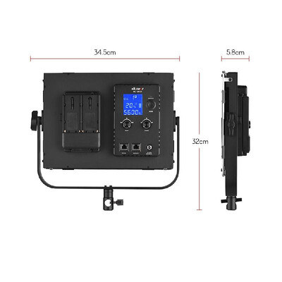 

Viltrox VL-D60T Professional Slim 3300K-5600K Bi-Color Dimmable LED Video Light Photography Fill Light with Remote Control Max Po