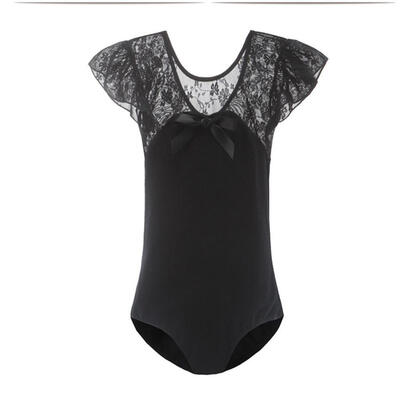 

2019 New Toddler Girls Lace Ruffle Flutter Sleeve Gymnastics Ballet Dance Leotard Top One-Piece Bodysuit Ballerina Dancewear