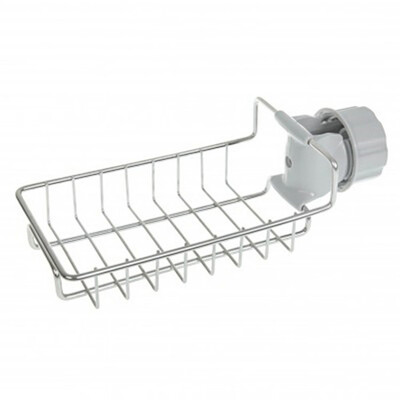 

Home portable faucet racks Thickened&raised kitchen bath multi-purpose drain rack Stainless steel drain basket